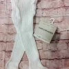 BEYOND CREATION Baby Accessories White Elastane Tights