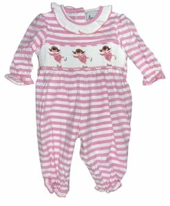 Delaney Fall New Arrivals Knit Smocked Ice Skater Romper