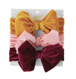 Mudpie Accessories Yellow Velvet Headband Set