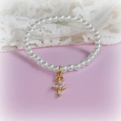 Collectables America Inc Ballerina Bracelet W/ Pearls Baby Accessories