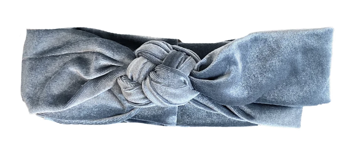 Promo 🔥 Headbands Of Hope Baby Accessories Silver Velvet Infinity Turban ✔️ 1 Headbands Of Hope Baby Accessories Silver Velvet Infinity Turban