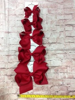Beckys Cranberry Hairbow