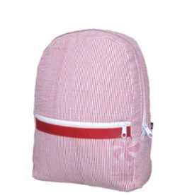 Oh Mint RED SEERSUCKER MED BACKPACK Baby Accessories