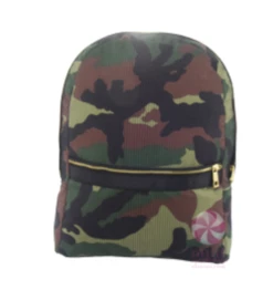 Oh Mint Baby Accessories Woodland Seersucker Medium Backpack