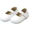 L'Amour Charlotte Soft Leather Infant MJ White Shoes
