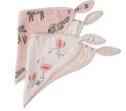 Little Unicorn ZEBRA DELUXE MUSLIN BANDANA BIB 2PK