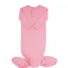 Sweet Bamboo Knotted Gown Strawberry Pink Infant Clothing