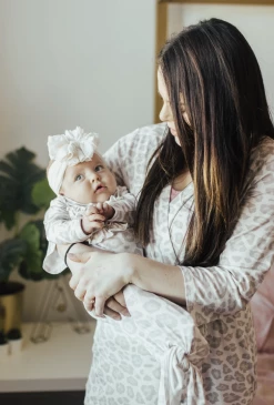 Rockin Royalty Natural Leopard Mom Robe