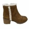 Mia Isobel Cognac Boot With Fur Shoes