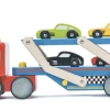 Le Toy Van RACE CAR TRANSPORTER SET