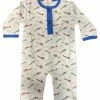 BABY LOREN Infant Clothing Vintage Airplanes Pima Romper