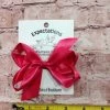 Beckys Shocking Pink Satin Hairbow
