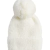 Mudpie Accessories IVORY FUZZY POM KNIT HAT