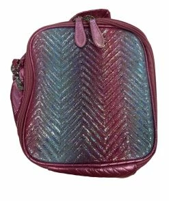 Bari Lynn Rainbow Chevron Lunch Bag