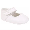 Baby Deer Hartlee White Strap/heart Shoe