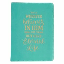 Books Eternal LifeLeather Journal In Teal Baby Accessories