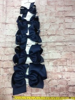Beckys Navy Hairbow Baby Accessories