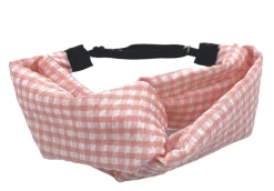Headbands Of Hope Pink Seersucker Adjustable Twist Turban