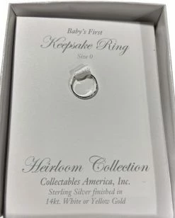 Collectables America Inc Sterling Silver Infant Ring Baby Accessories