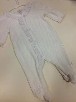 Baby Registry WH EYELET FOOTED SLEEPER