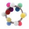 Jane Marie Kids Multi Sequin Wrap W/ Multi Pom Pom Bracelet