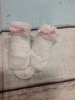 Paty Infant Clothing PK STRIPE BOOTIES W/TRIM