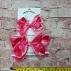 Beckys Hot Pink Satin Hairbow Baby Accessories