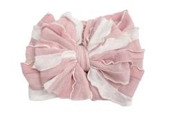 IN AWE Baby Accessories Tickled Pink Stripe Knotted Headband