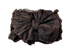 IN AWE Baby Accessories Brown Knotted Headband