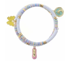 Jane Marie Kids Multi Sequin Wrap W/ Multi Charms Bracelet Gifts