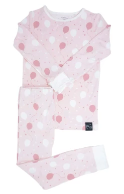 Sweet Bamboo Pink Balloons Kid Pj Set