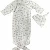 Baby Registry Hedgehog Knotted Gown/Hat