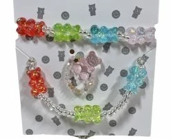 Bari Lynn Gummi Bear 3pc Jewelry Set Gifts