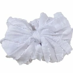 IN AWE Baby Accessories WHITE KNOT BOW HEADBAND