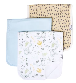 Copper Pearl CP Aussie 3pk Burp Cloth Set Baby Accessories