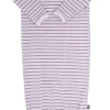 Sweet Bamboo Purple Stripe Receiving Gown
