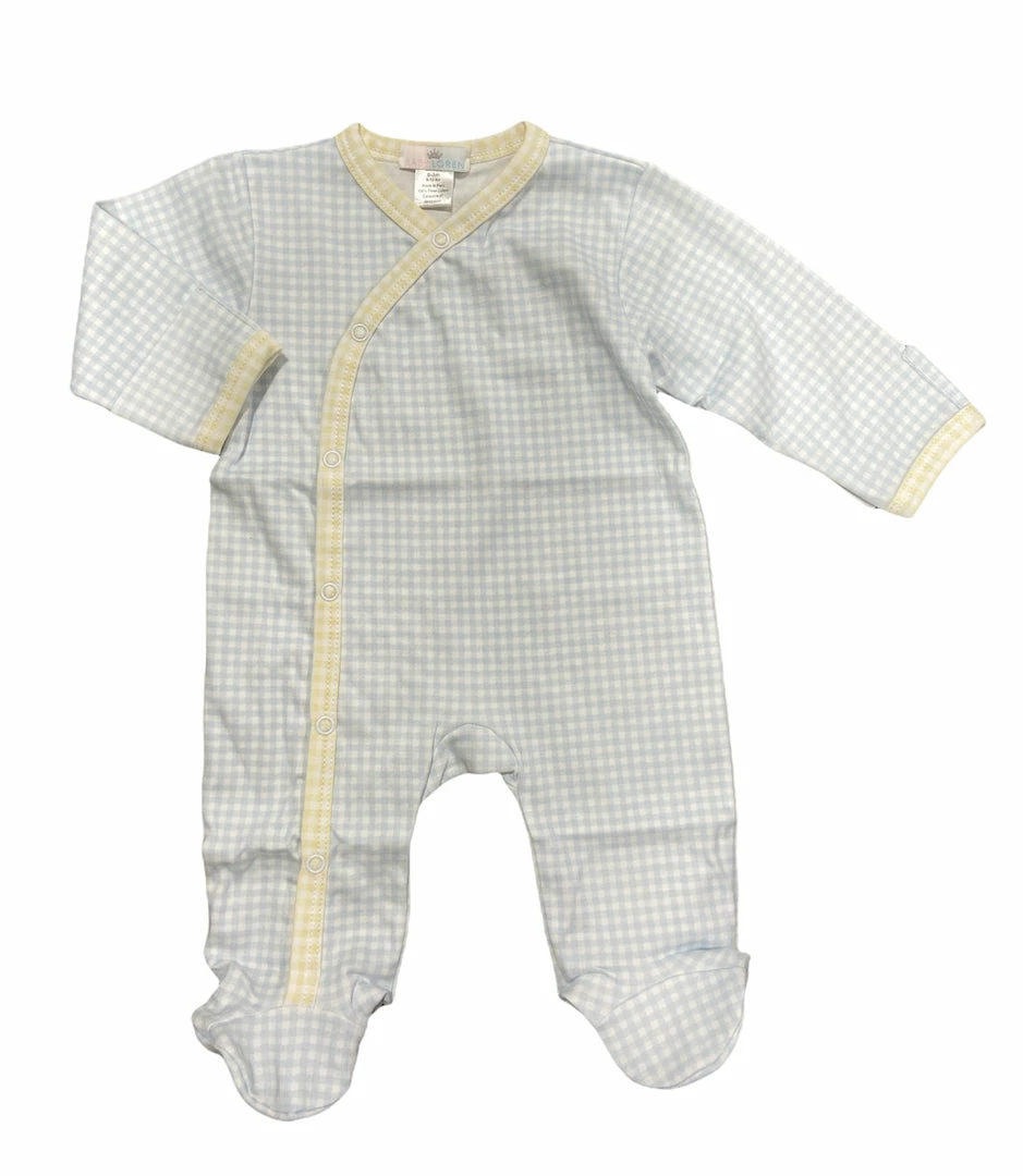 Top 10 ๐ Baby Registry Luke Blue/Yellow Gingham Footie ๐ฅ 1 Baby Registry Luke Blue/Yellow Gingham Footie