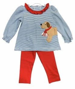 Zuccini Fall 22 Scarlett The Dog W/Scarf Legging Set New Arrivals