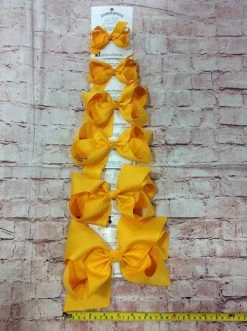 Beckys Baby Accessories Yellow Gold Hairbow