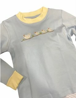 Squiggles Fall 50% Off Fall Clothing Mom & Chicks Blue/Yellow Boys Set