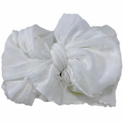 IN AWE IVORY KNOTTED BOW HEADBAND Baby Accessories