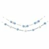 Mudpie Accessories Ivory & Blue Pom Garland