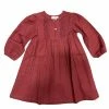 Yo Baby Fall Cranberry Linen Dress New Arrivals