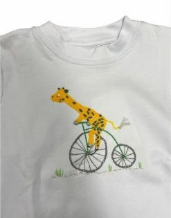 Squiggles Spring/Summer Boy Bicycle Giraffe Blue/Grey Pant Set Spring/Summer 2023