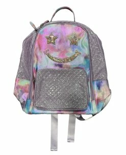 Bari Lynn Confetti Smile Backpack- Purple Tie Dye Gifts