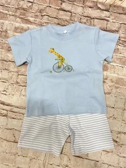 Squiggles Bicycle Giraffe Short Set Spring/Summer 2023