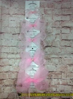 Beckys Baby Accessories Light Pink Sheer Hairbow