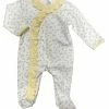 Baby Registry Hazel Floral Pima Ruffled Footie