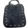 Bari Lynn Gifts Star Studded Splatter Lunch Bag- Black