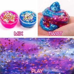 HORIZON GROUP Slimy Gloop Mix'ems Cotton Candy Galaxy Toys